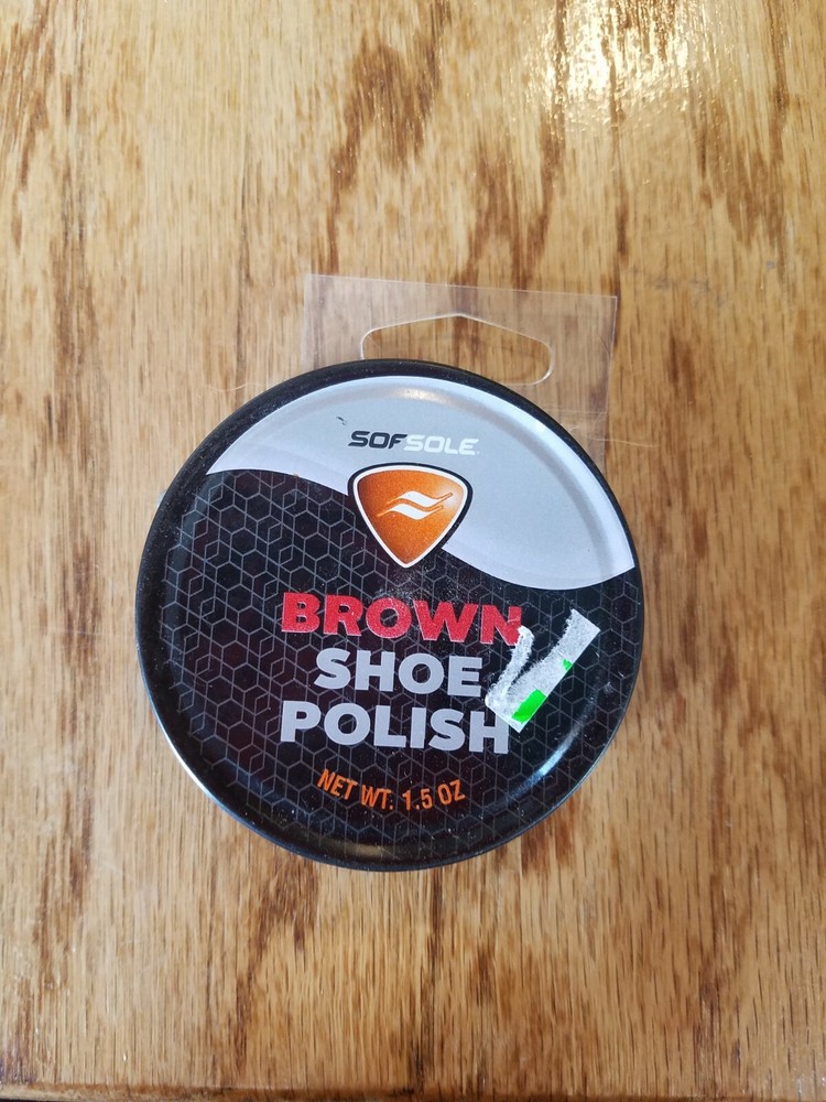 BROWN SHOE POLISH 1.5 oz Sof Sole NEW!