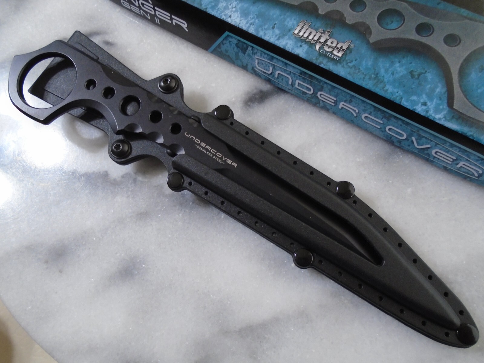 Undercover CIA Stinger Gen II Dagger Spike Full Tang Boot Knife Kydex UC3513 New