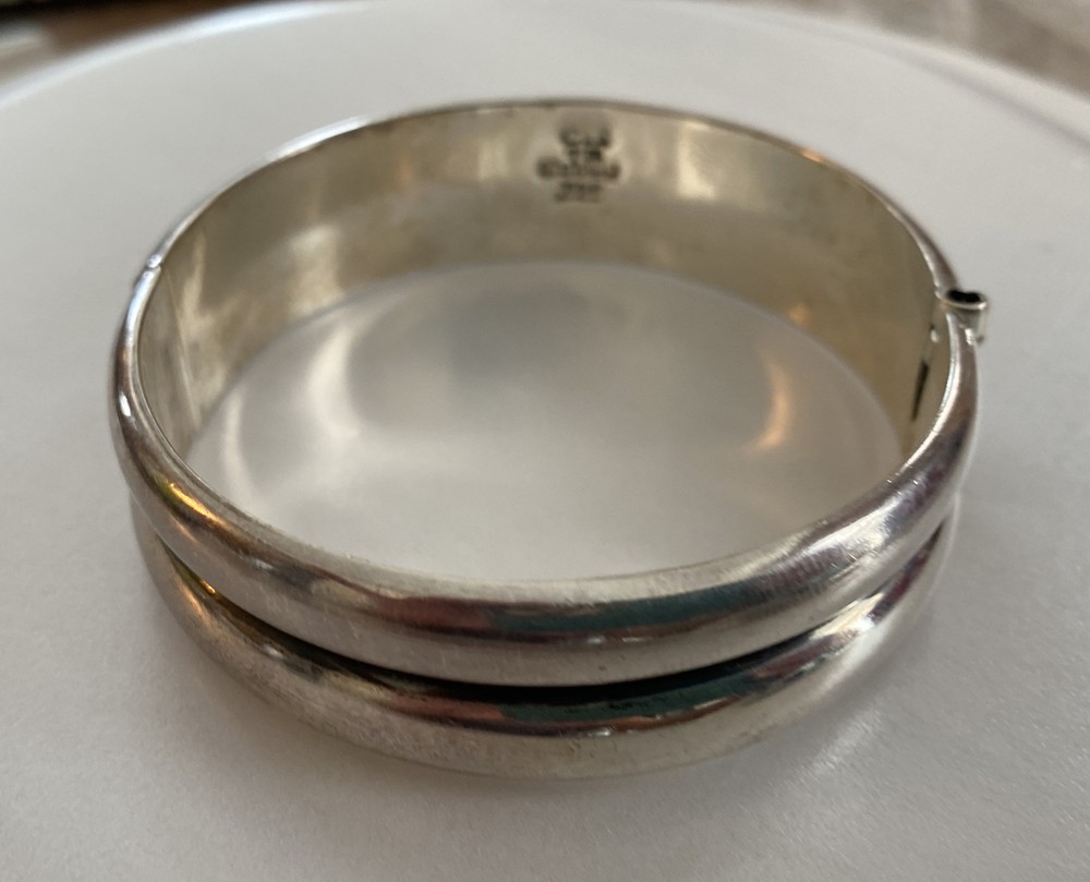 Vintage Mexico Open Bangle Signed CII TM