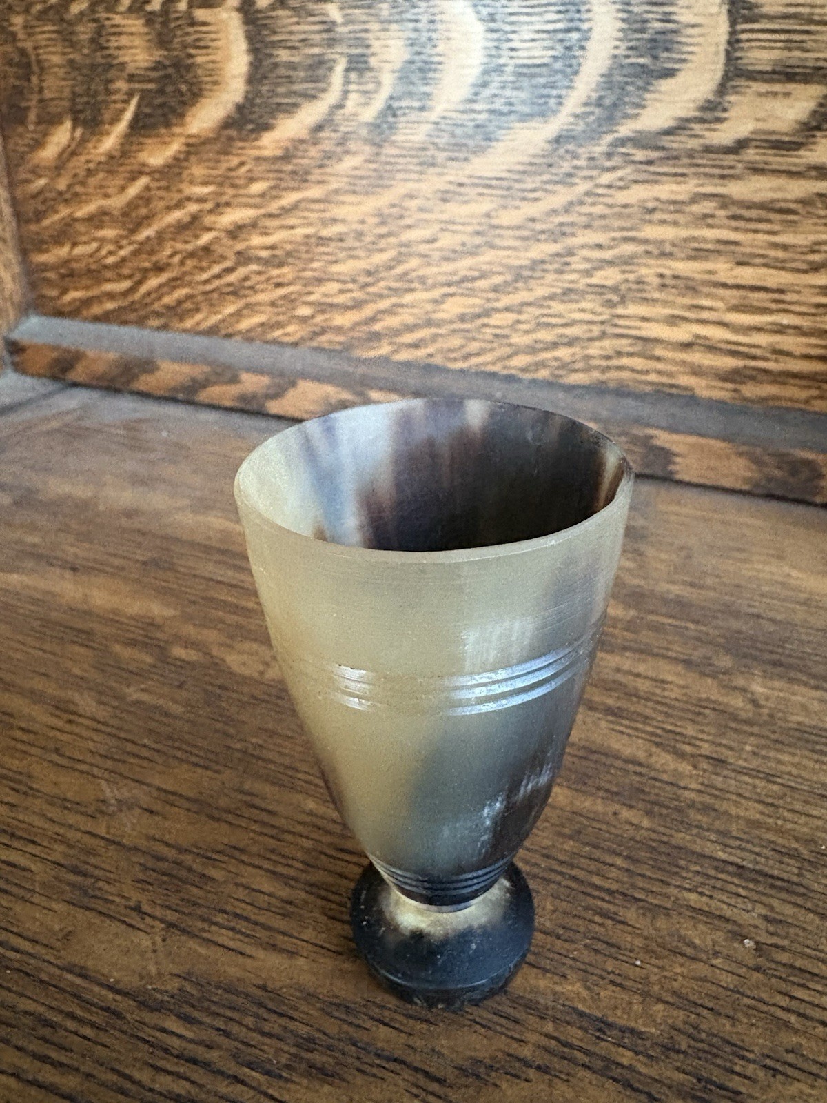 Natural Bovine Horn Mead Cordial Drinking Cups Set of Eight