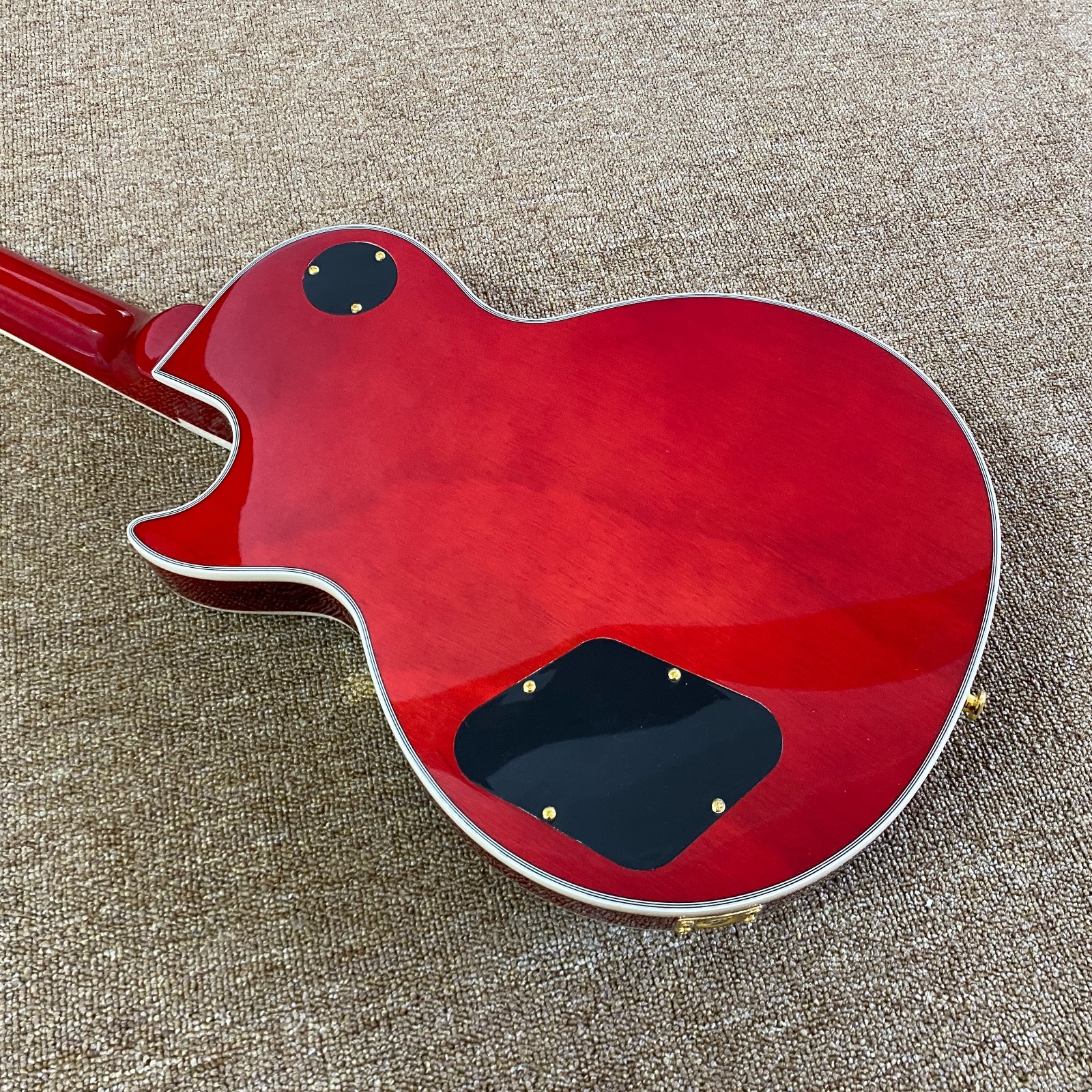 Ship from US LP Electric Guitar Mahogany Body Flame Maple Top only one