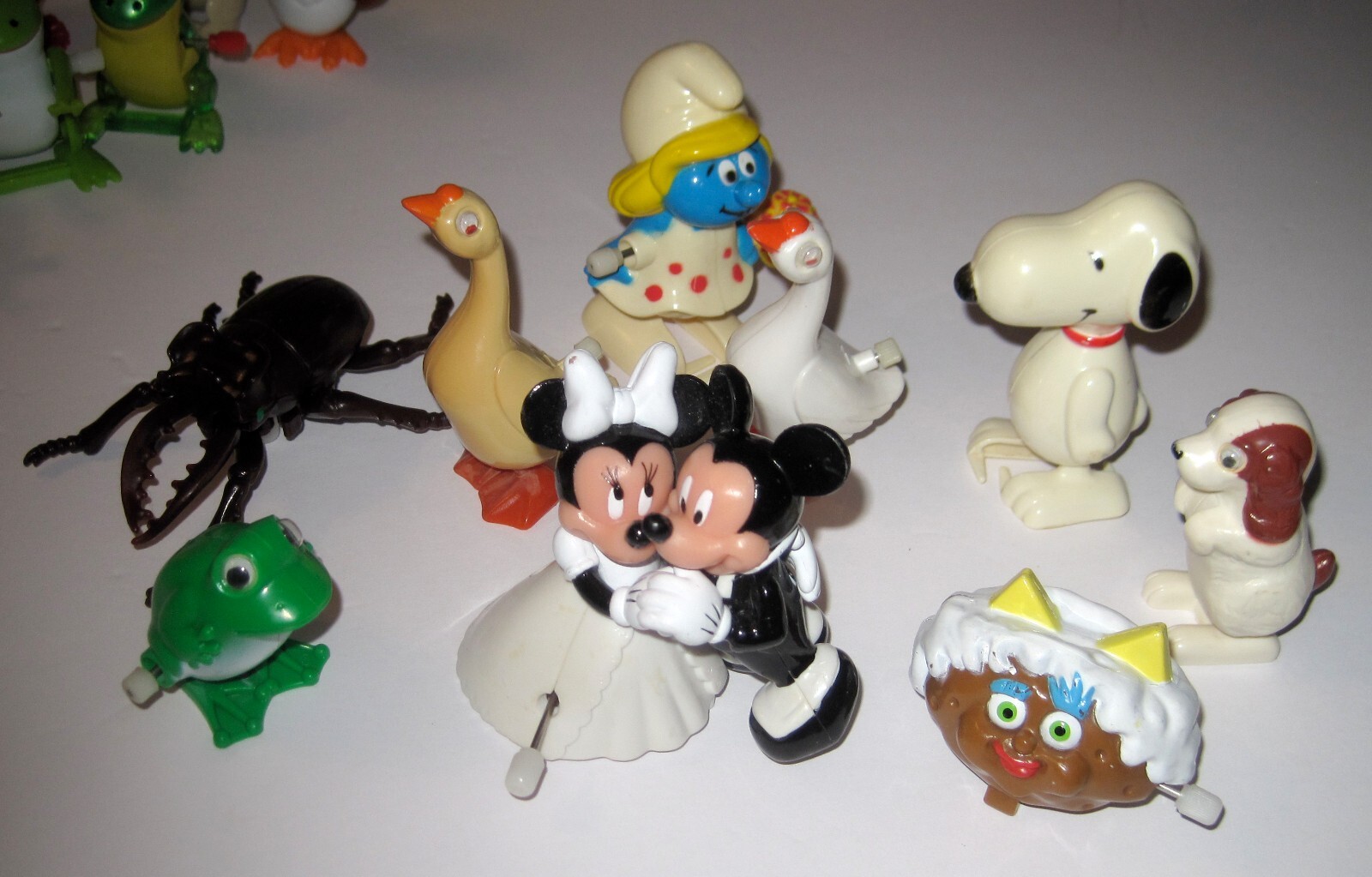 HUGE LOT Vintage Mini Wind-Up / Ramp Walker Toys Tomy Galoob Disney