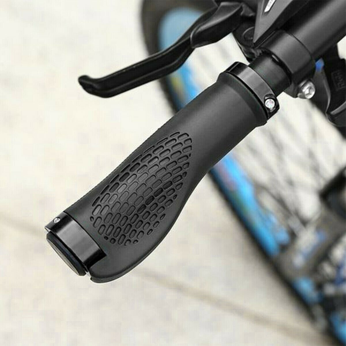 A Pair Handlebar Grips Ergonomic Bicycle Handle Grip ForE-Bike rubber Anti-slip