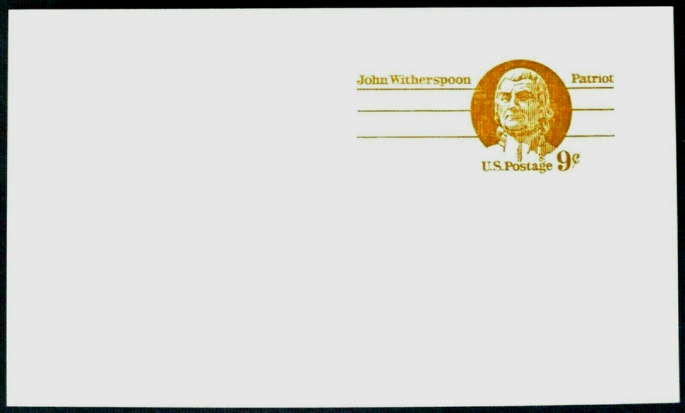 1975 US Sc. #UX69 postal card, 9 cent, mint, sharp corners, excellent condition