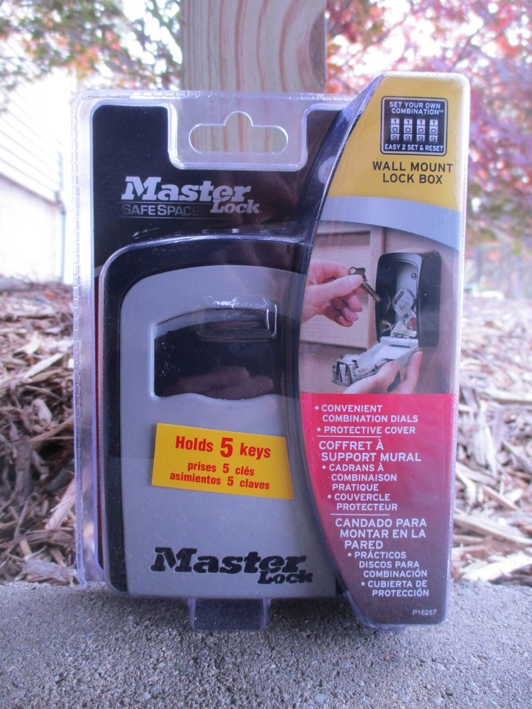 Master Lock Safe Space wall mount lock Box 5401D