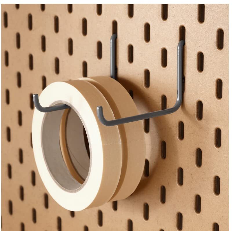 4 Pack L Style Pegboard Hooks,Pegboard Accessories,Pegboard Long Hooks White