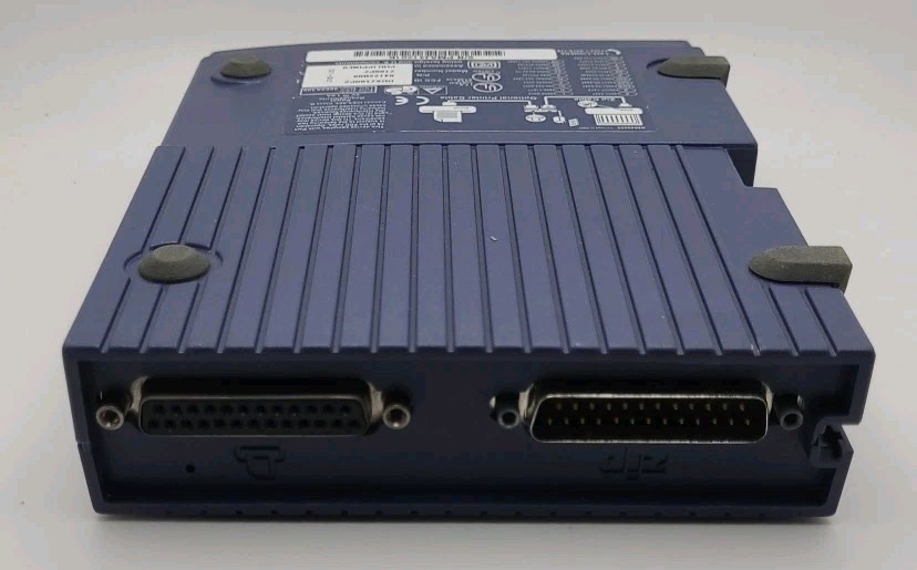 Iomega Zip 100 External Parallel Port Disk External Drive Z100P2 UNTESTED