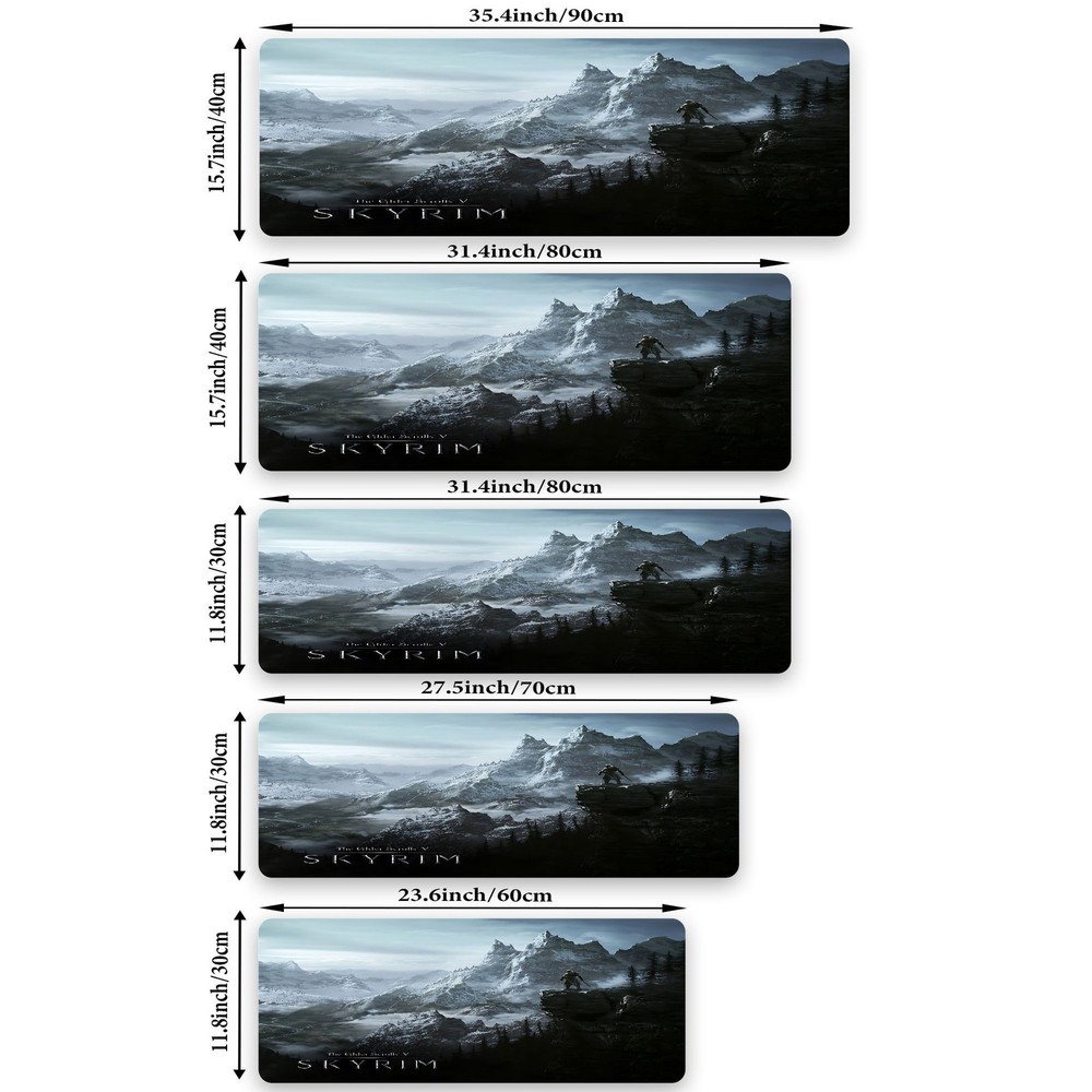 40*90cmThe Elder Scrolls V Skyrim Inspired Mouse Pad, Suitable for Home Computer