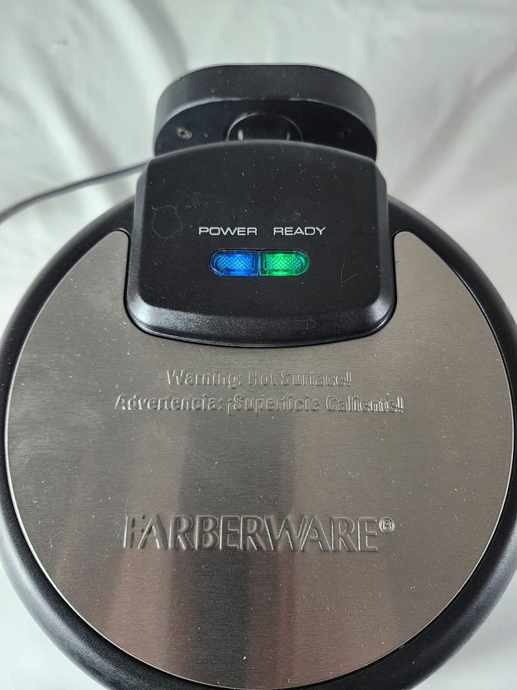 Farberware Single Flip Waffle Maker Nonstick Rotating Iron Fast Breakfast Easy