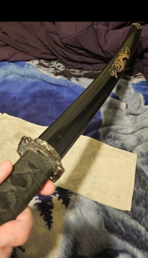 Unsharpened Stainless Steel Duel Katana Set