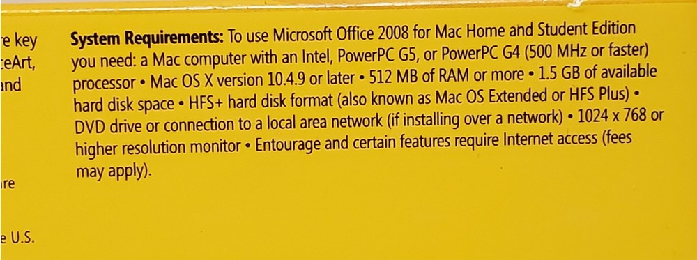 Microsoft Office Mac 2008 with Microsoft Expression Media