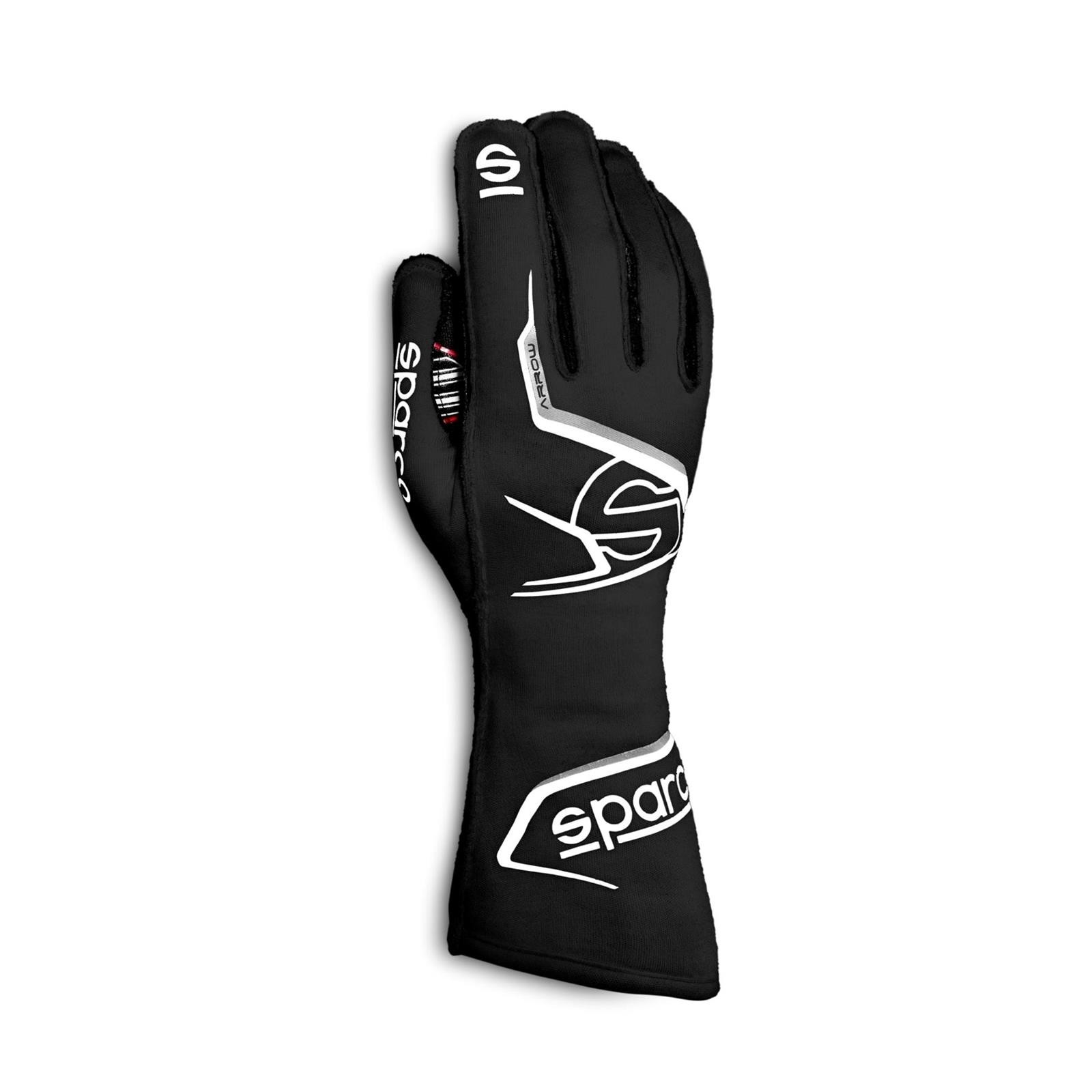 Sparco 00131411NRBI Arrow SFI 5 Racing Gloves, Black, Large