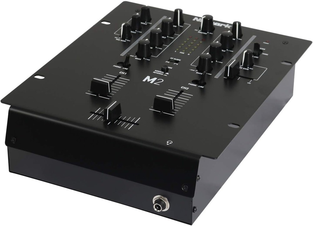 Professional 2-Channel DJ Mixer with Replaceable Crossfader