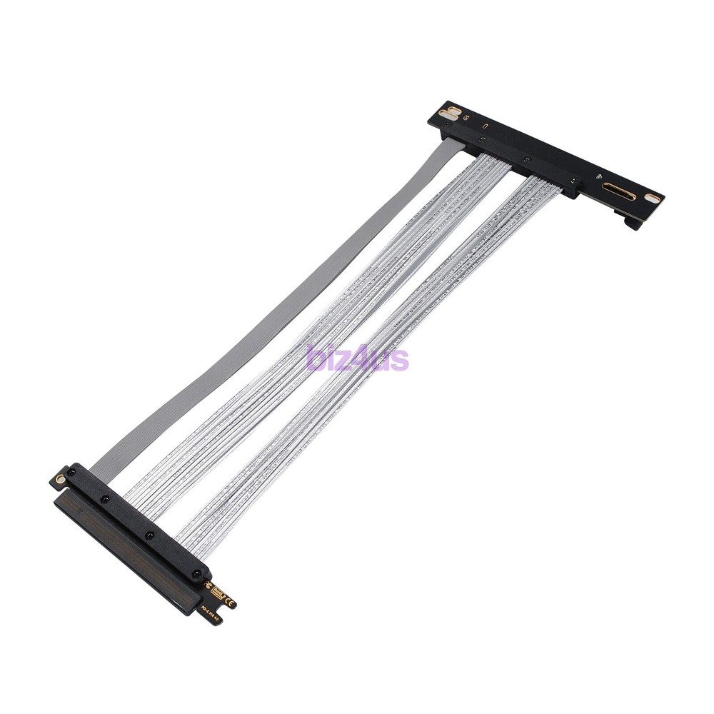 30CM 90 Degree PCIE 4.0 Extension Cable 16x Shielded High Speed GPU Riser Cable