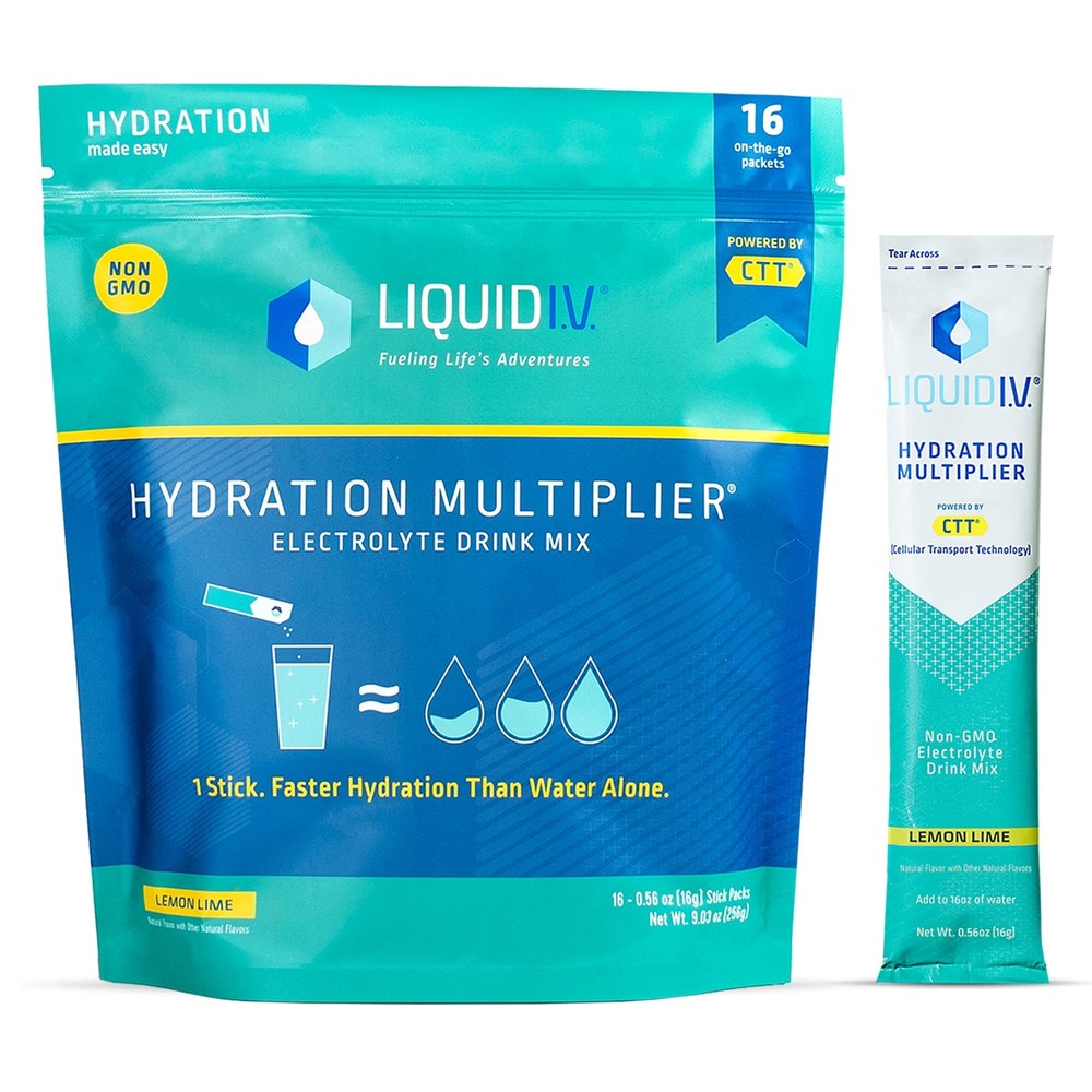 Liquid I.V. Hydration Multiplier - Lemon Lime - Powder 16 Packets