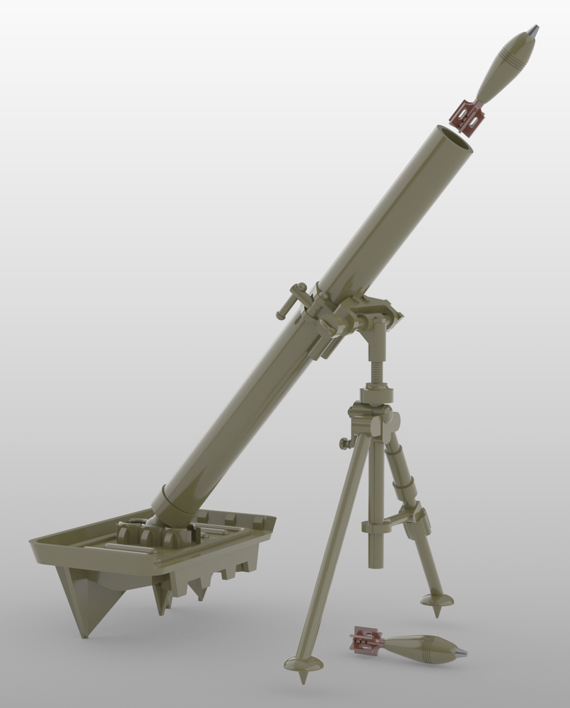 1/16 Scale Battleground US M1 81mm Mortar
