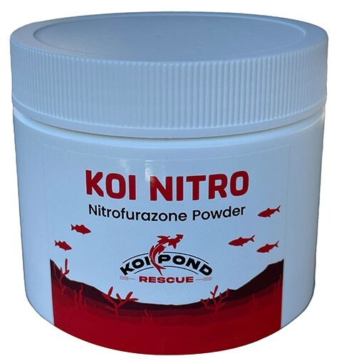 KOI NITRO Nitrofurazone Powder for Fish Ponds - 200 Grams