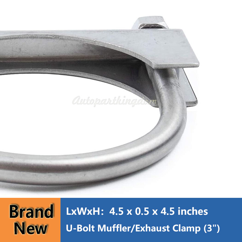 304 Stainless Steel U-Bolt Muffler/Exhaust Clamp 3inch