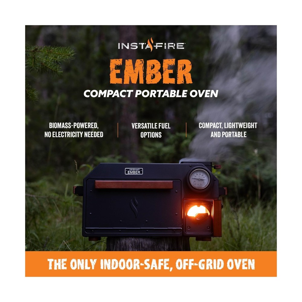InstaFire Ember Oven (Compact, Off-Grid, Camping, Emergency)