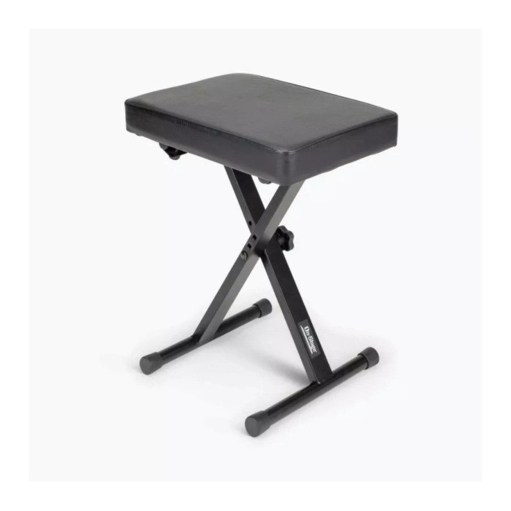 On-Stage Three-Position X-Style Keyboard Bench (Black)