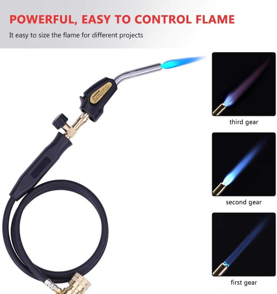 High-Temperature Propane Torch with Hose