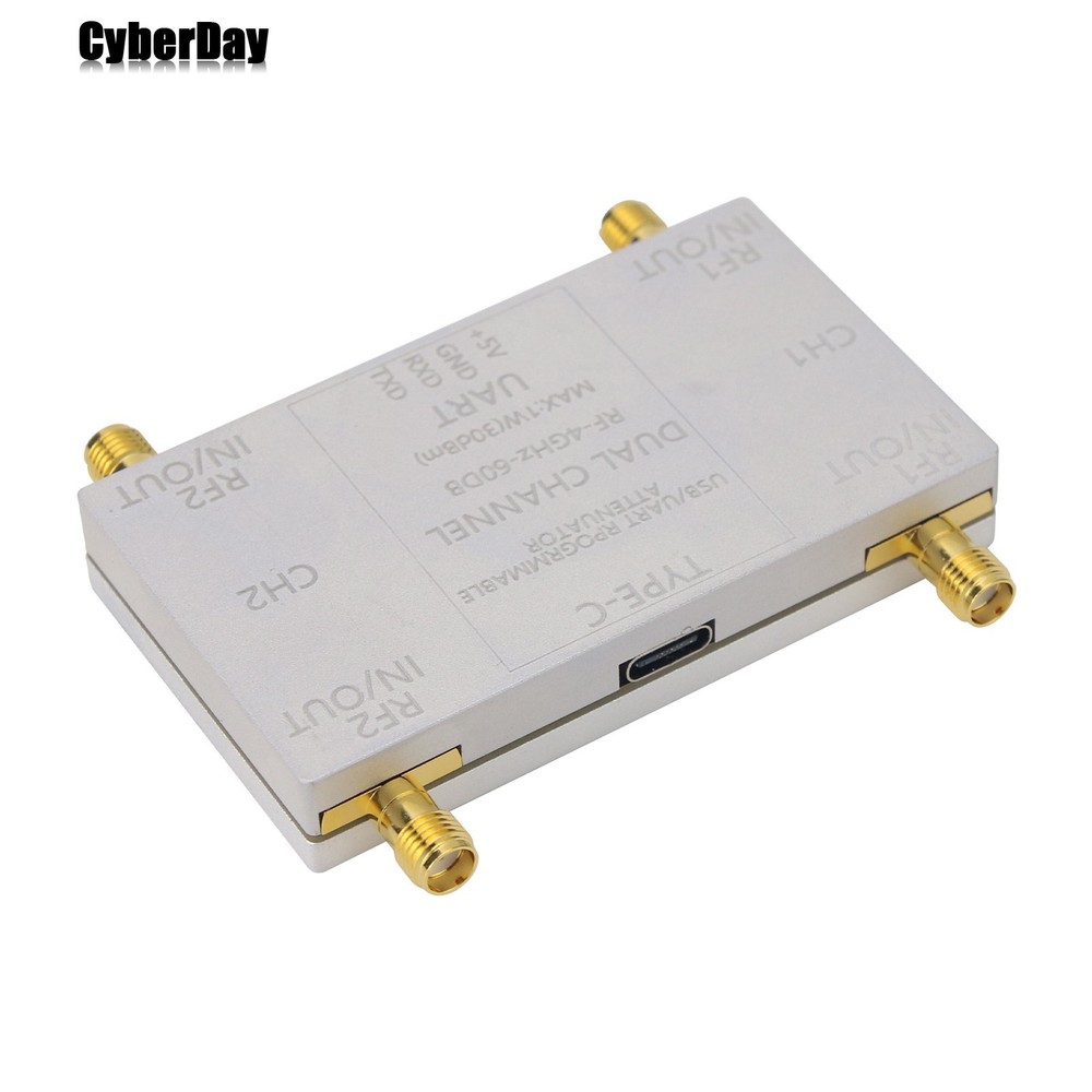 RF-4GHz-60DB Programmable Attenuator RF Attenuator (Main Unit + Cable) for PC