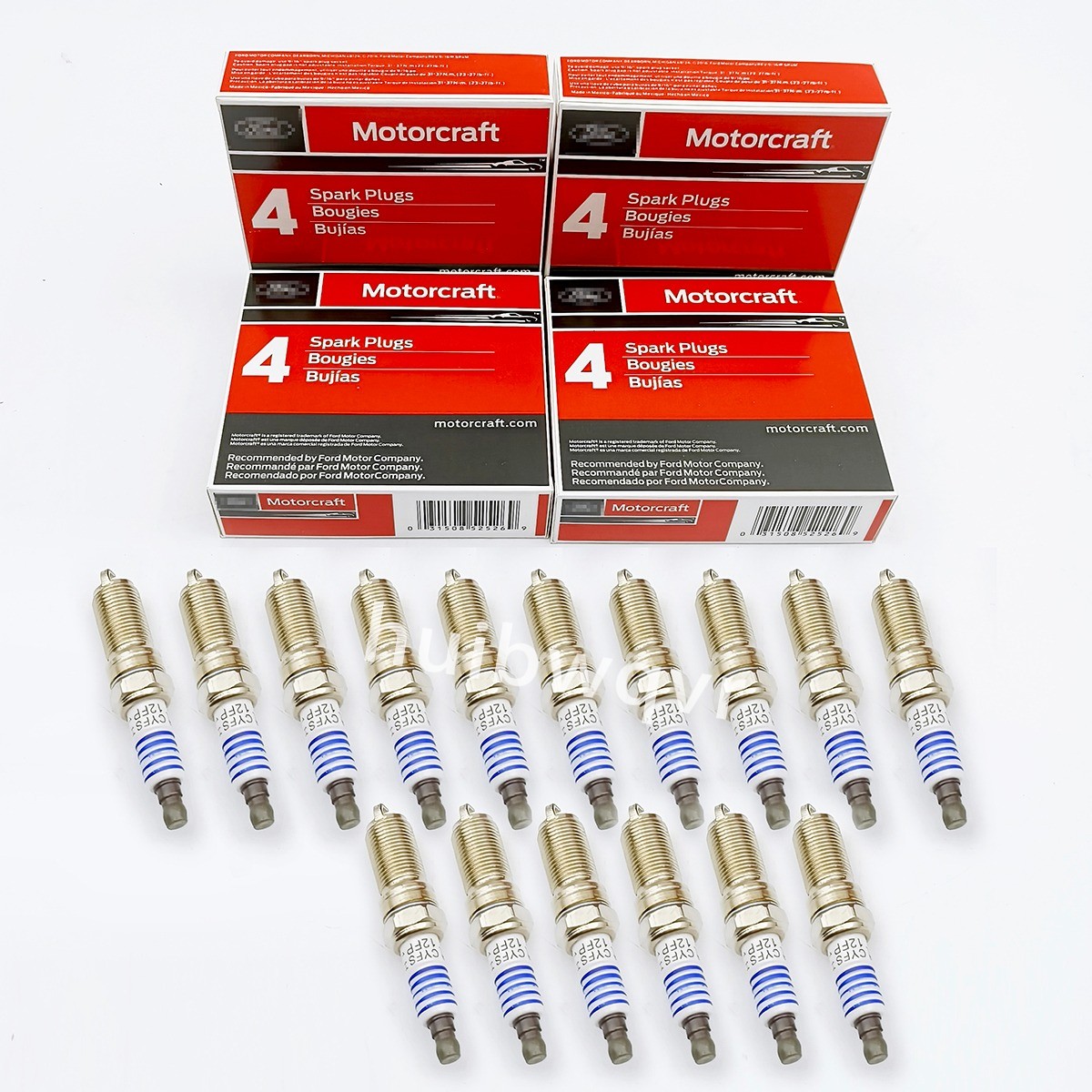 16PCS Platinum Spark Plugs FIts For Motorcraft SP526 CYFS12FP SP526X 6.2L