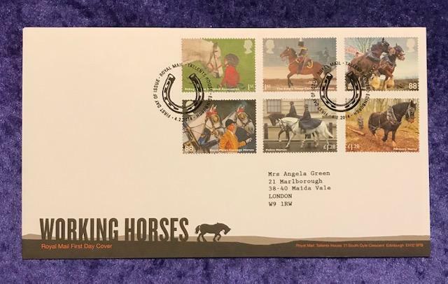 2014 WORKING HORSES FIRST DAY COVER FDC (99)