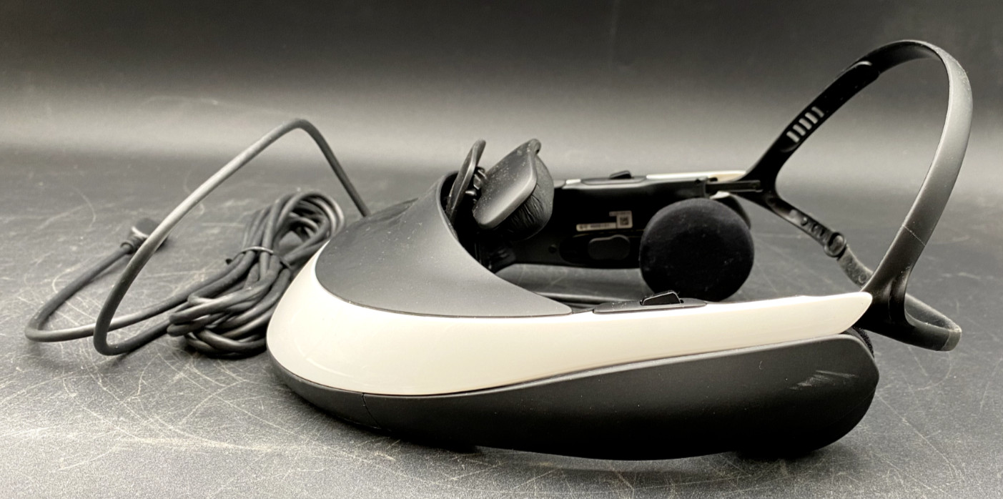 SONY HM2-T1 HEAD MOUNTED DISPLAY 3D HEADSET VIEWER & PROCESSOR, CABLES, ETC.