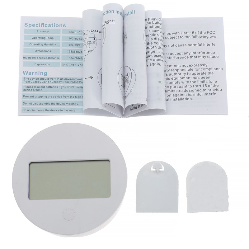 LCD Display Thermometer Smart Sensor Humidity Detector for Alexa Google Hom