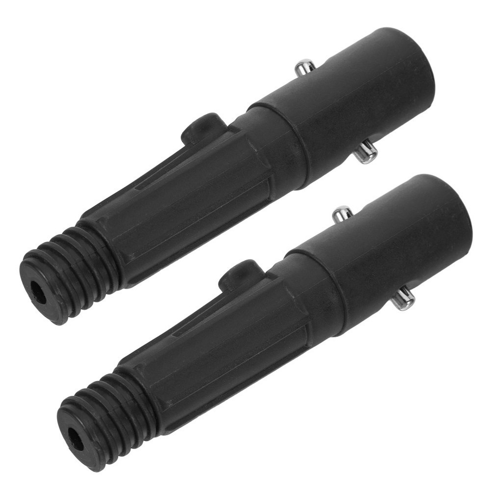 2 Pcs Broom Handle Threaded End Attachments Extension Pole Tip Replacement