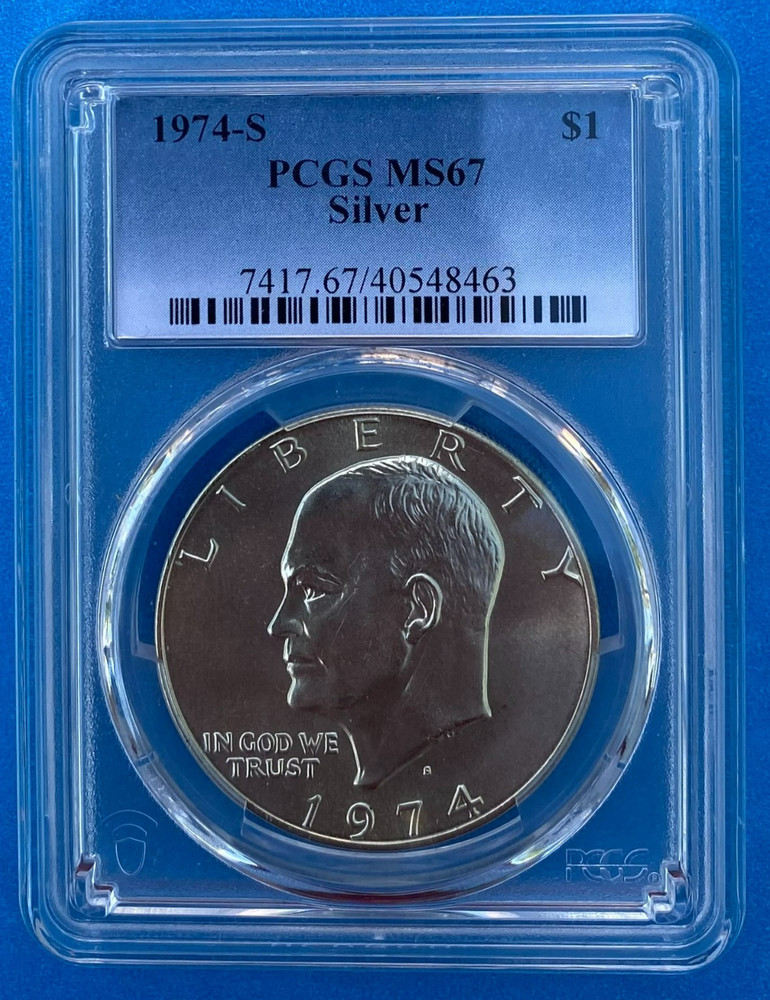 1974-S Eisenhauer Silver Dollar PCGS MS67