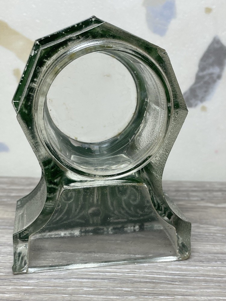 1920's L.E. Smith Glass Co Candy Container Octagon Clock