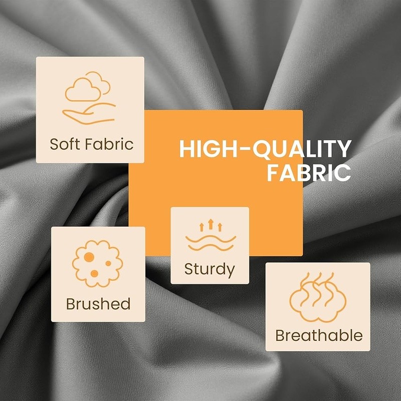 Soft Microfiber 4 Piece Bed Sheet Set Deep Pocket Durable Comfortable Quality US