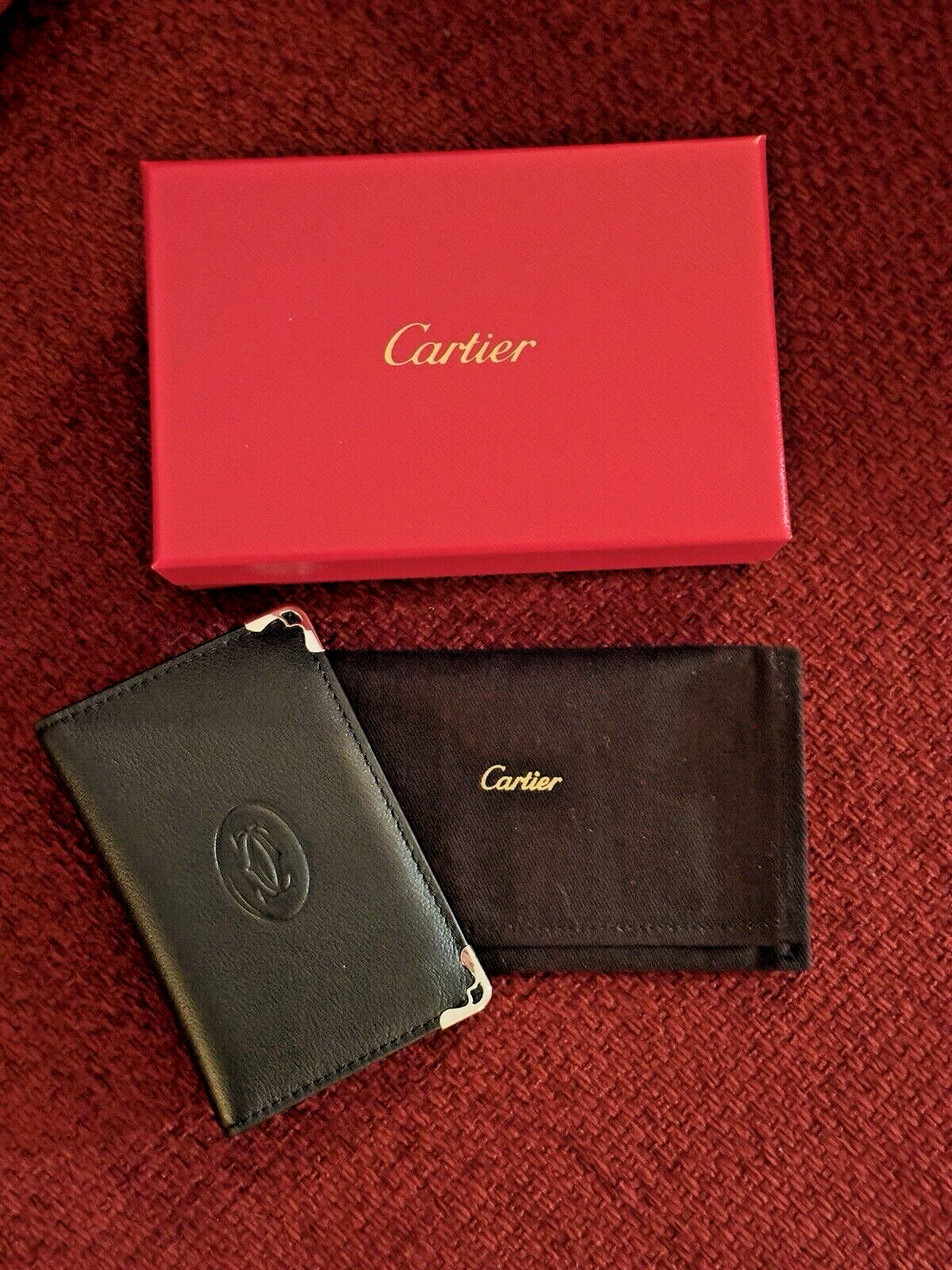 Cartier Cardholder Wallet Black Leather | NEW |Collectible Promotional AD Gift