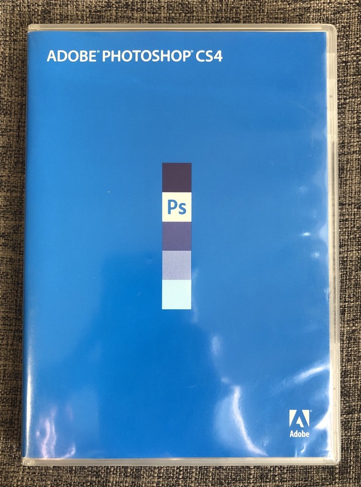 Adobe Photoshop CS4 Extended For Windows Retail Version 2 Disc w/ Serial Number