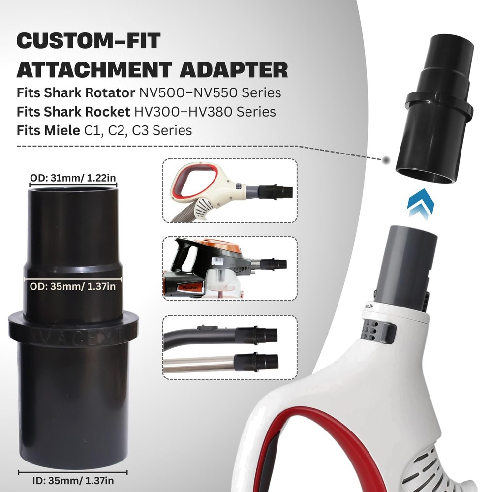 Universal Vacuum Hose Adapter set, set