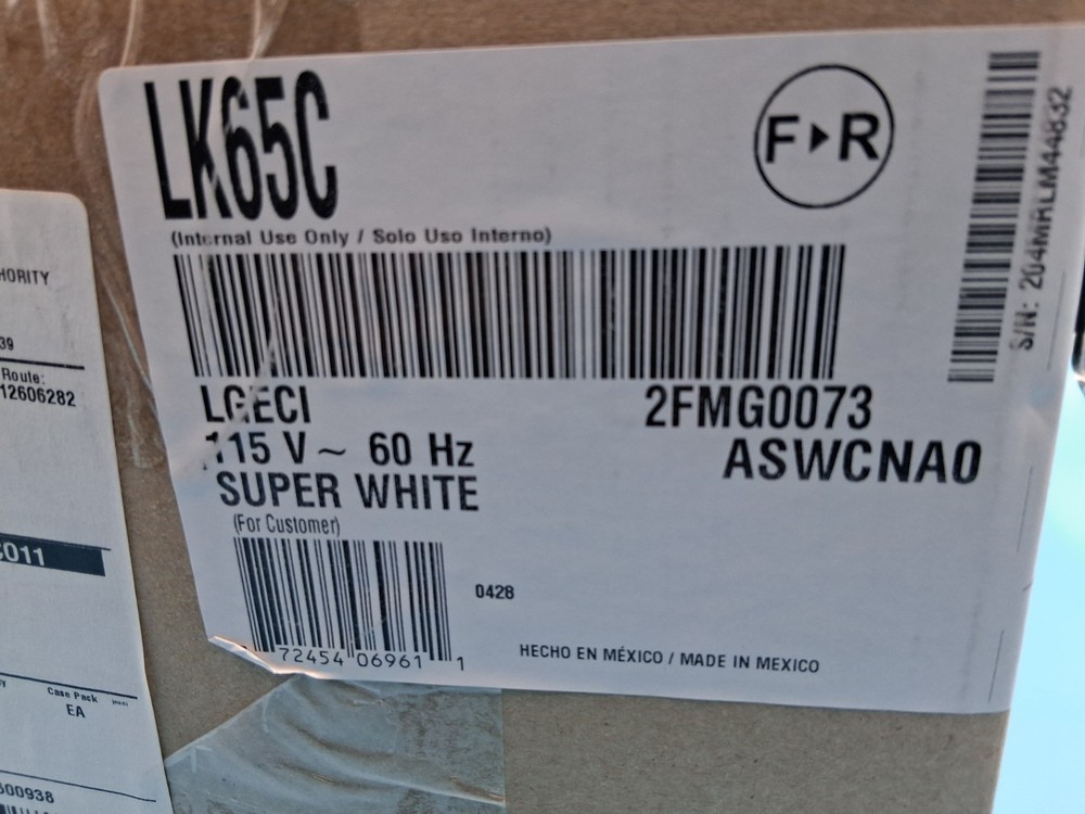 LG Ice Maker Assembly Model LK65C