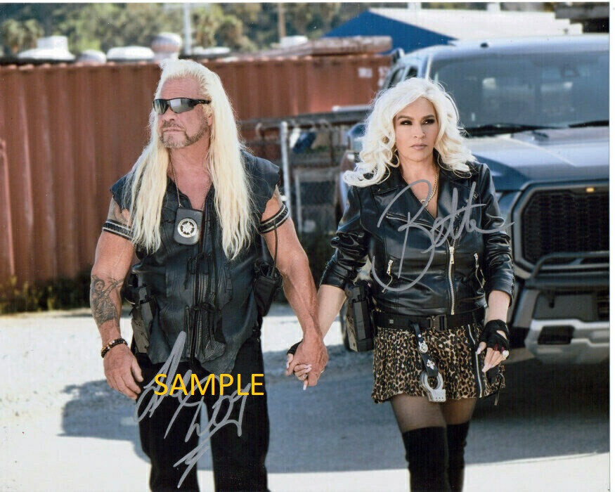 DOG THE BOUNTY HUNTER BETH SIGNED AUTOGRAPHED 8X10 PHOTO REPRINT MAN CAVE GIFT