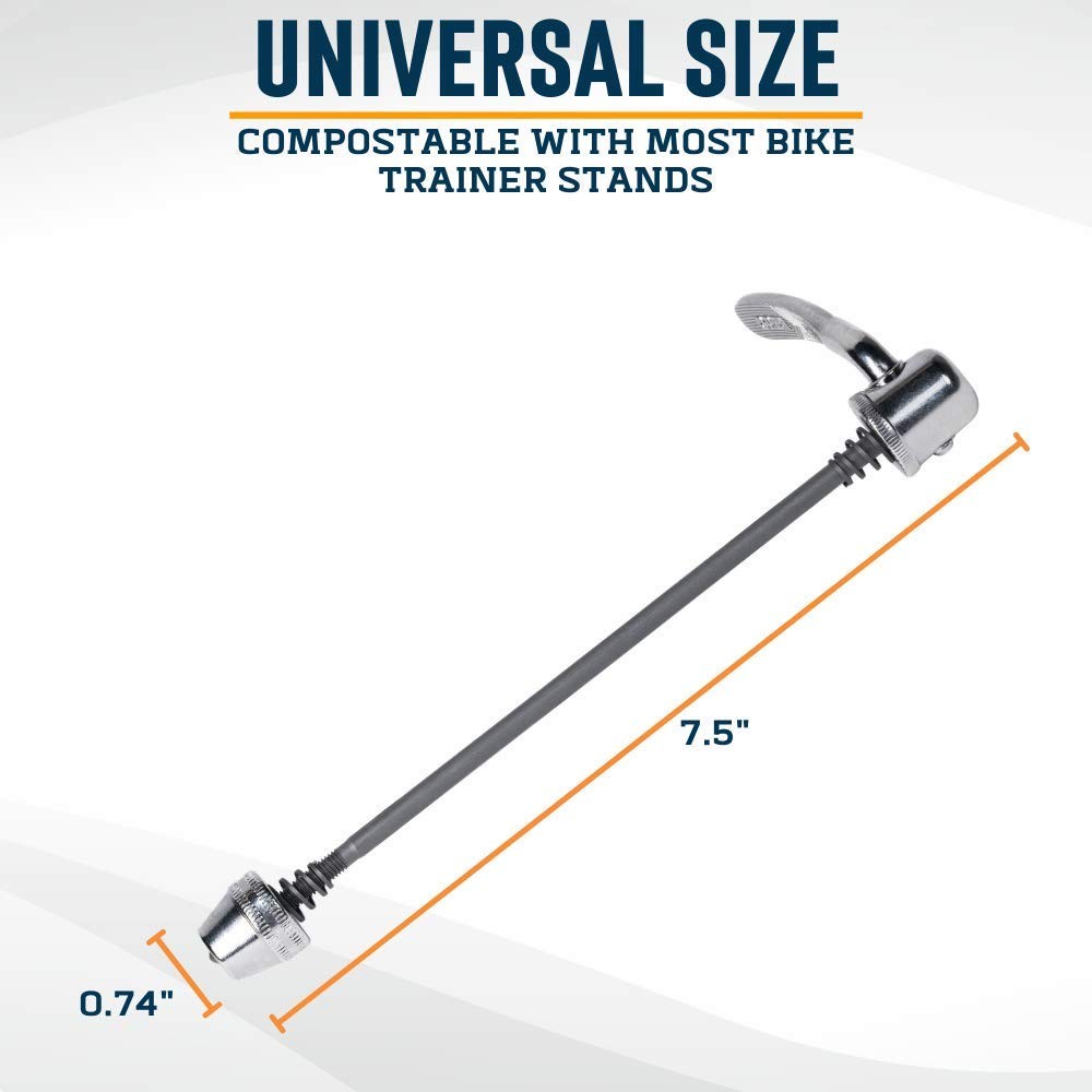 Alpcour Replacement Skewer – Quick Release Rear Wheel Axel for silver