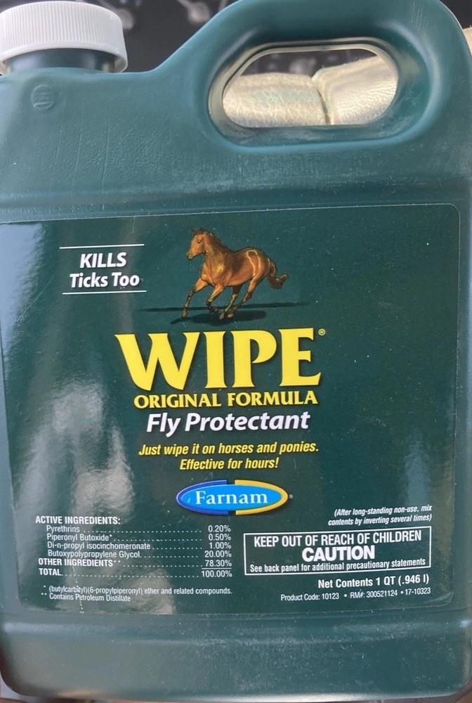 "Farnam" Wipe Original Formula Fly Protectant  32 Oz