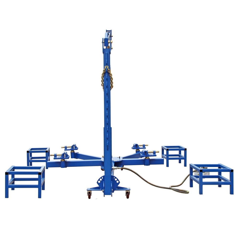 Auto Body Frame Puller Straightener Car Frame Machine 7716lbs Loading Capacity