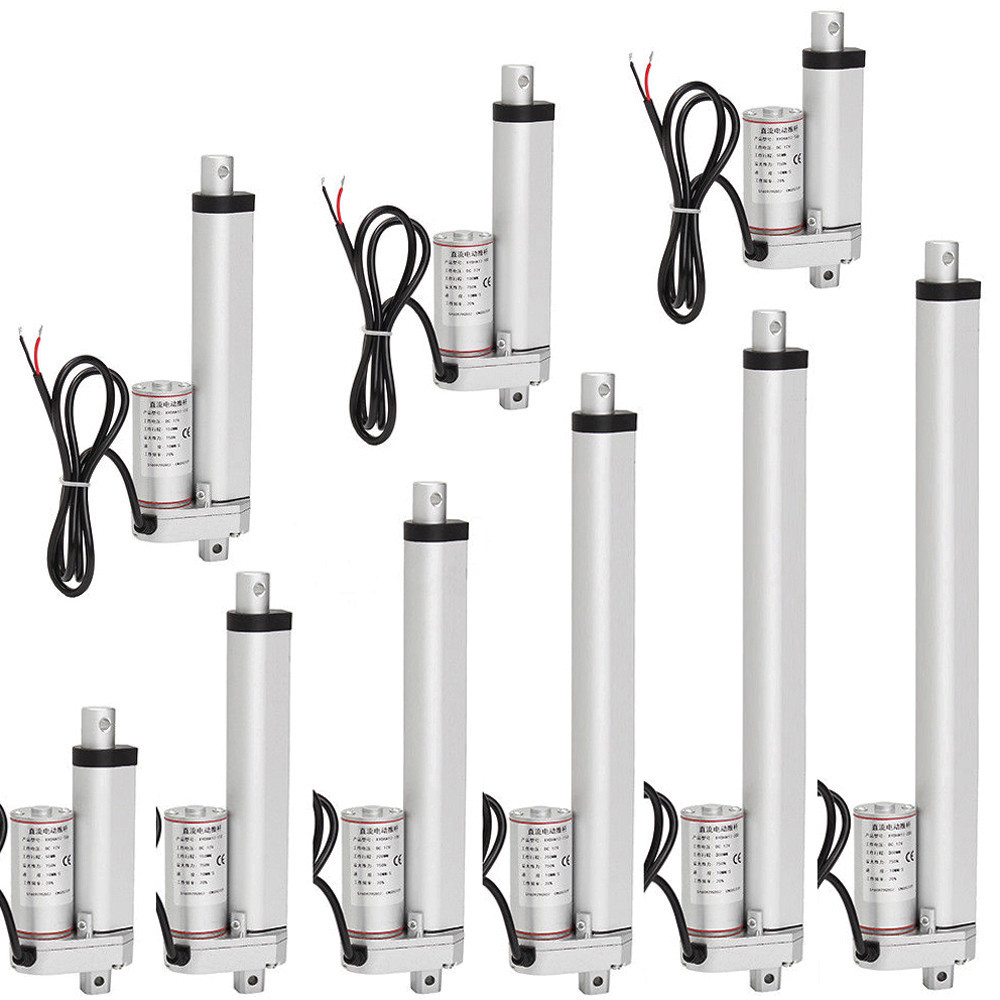 2 Dual 1500N Electric DC Linear Actuator +Positive Inversion Controller +Bracket