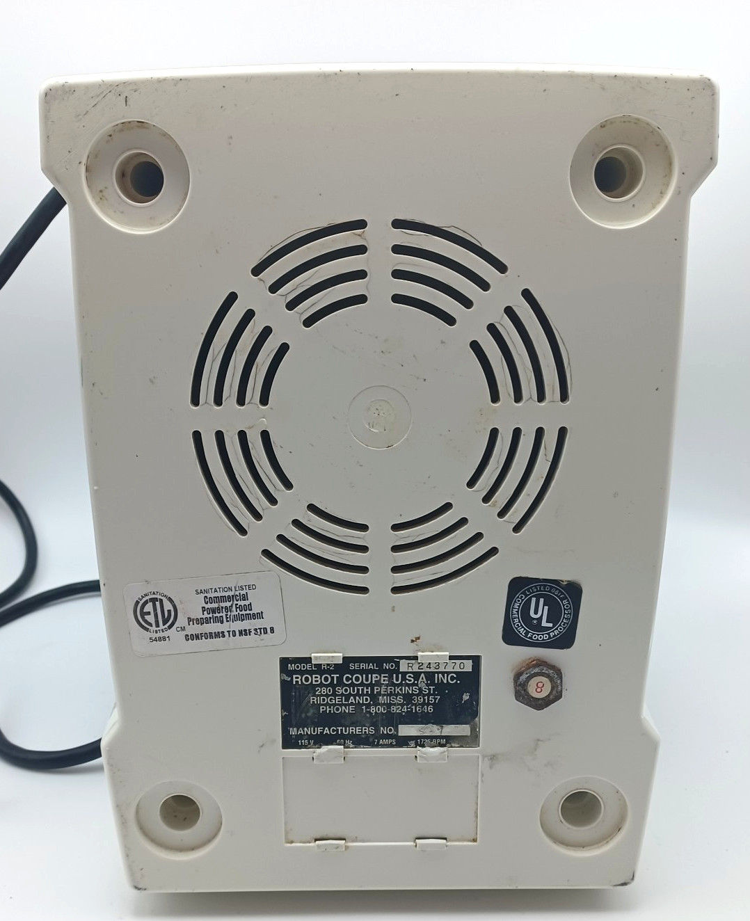 Robot Coupe R2 Commercial Food Processor Tested and Works