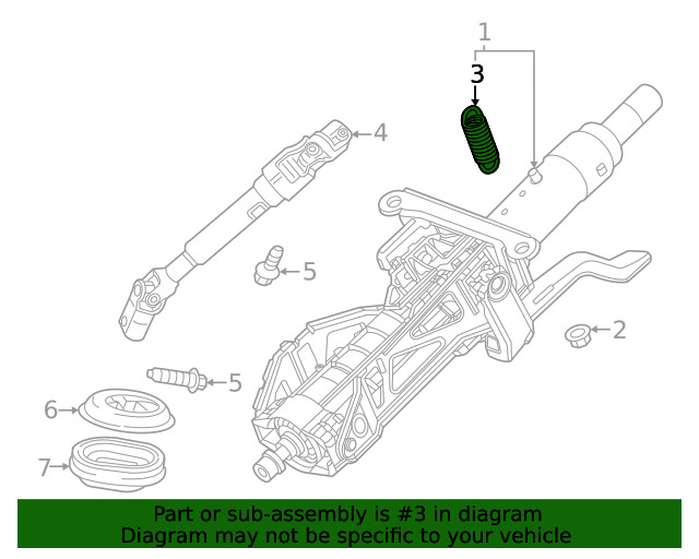 Genuine GM Steering Column Spring 87844033