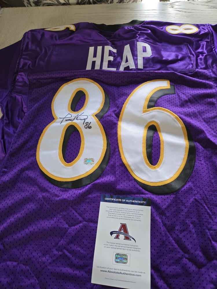 Todd Heap Autograph Custom Jersey Aaa Certificate
