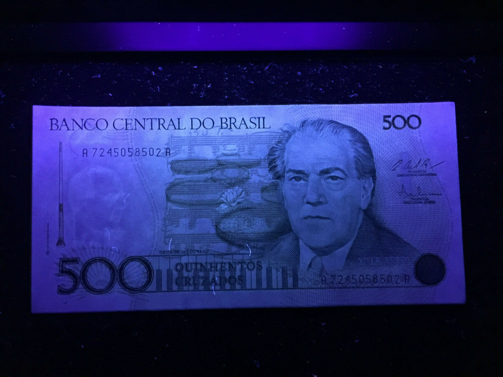 Brazil 500 Cruzados 1988 Banknote World Paper Money UNC Currency Bill