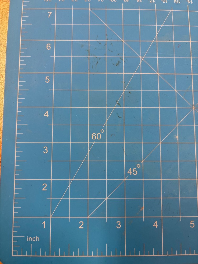 Vantage Cutting Mat-Blue 12”x9”