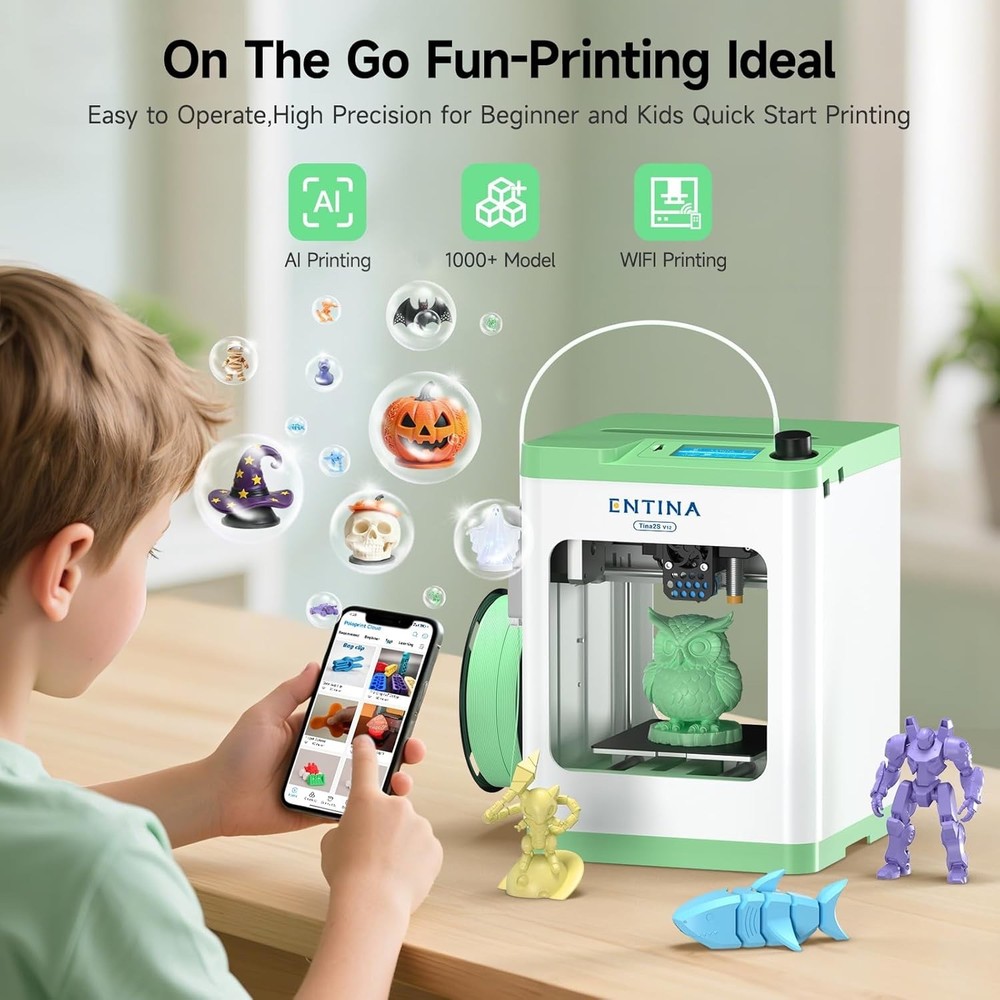 Desktop FDM 3D Printer Auto Leveling High Precision PLA ABS DIY Home Use Machine