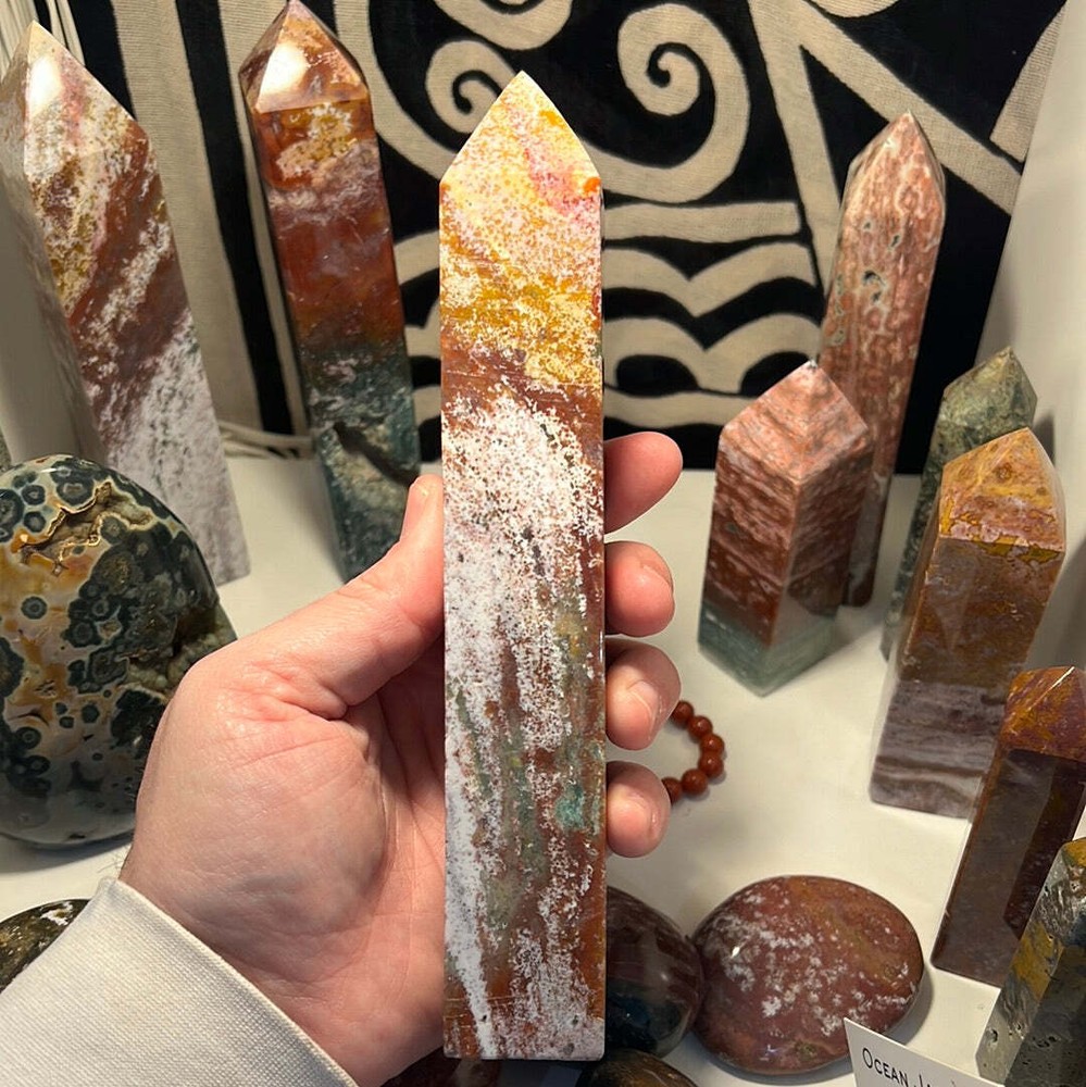 Ocean Jasper Obelisk G